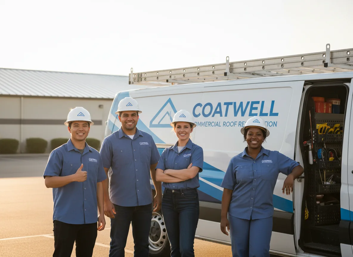 Commercial roof coating company in Eakly, OK